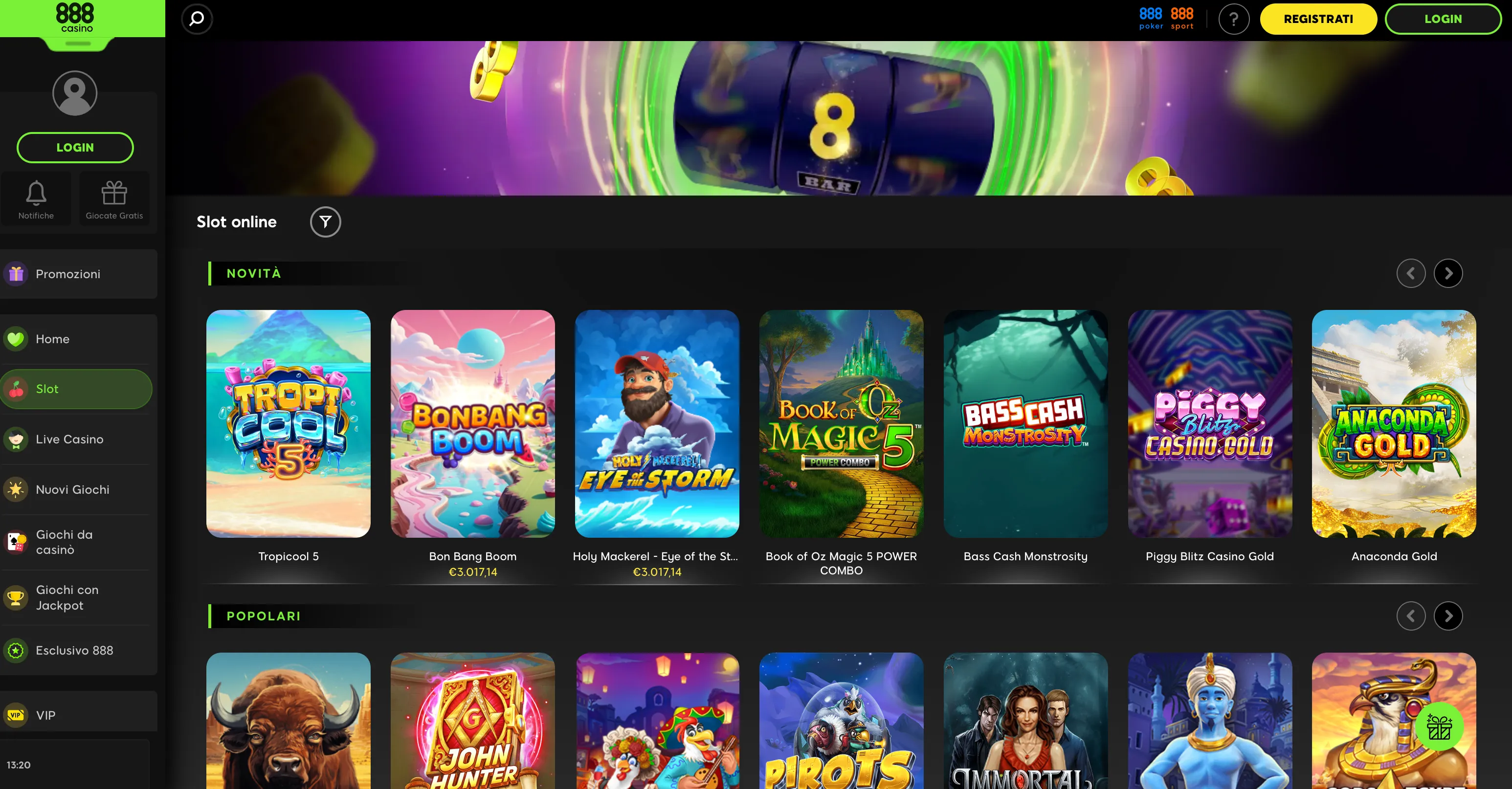 888casino casino non AAMS